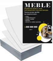 Ulotki A6 100 szt firmowe reklamowe MEBLE + PROJEKT GRATIS