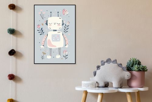 Plakat 40x60cm Wzory dla Dzieci, Dziewczynki Do Pokoju - Roboś na Arena.pl