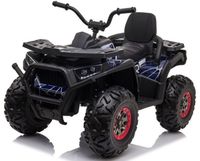Quad Na Akumulator 4 Silniki 45W 12V10AH Ekoskóra Koła Eva Niebieski Spider