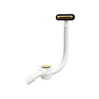 Flow syfon do wanny Heaven, złoty połysk