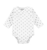 Body bawełniane kimono białe w gwiazdki 68