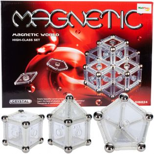 Klocki Magnetyczne Układanka Magnetic Crystal 84 el.