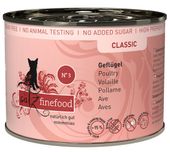 Karma dla kota bez sztucznych dodatków Catz Finefood Classic N.03 DRÓB 200g