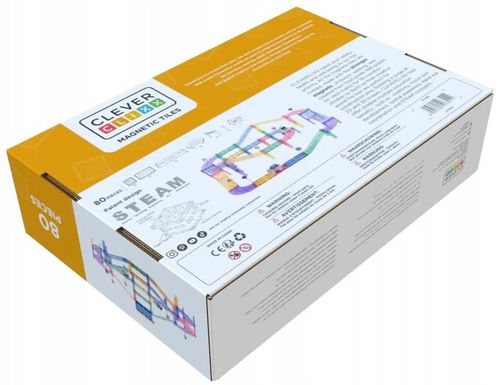 CLEVERCLIXX KLOCKI MAGNETYCZNE TOR WYŚCIGOWY LARGE RACE TRACK 80 EL. na Arena.pl