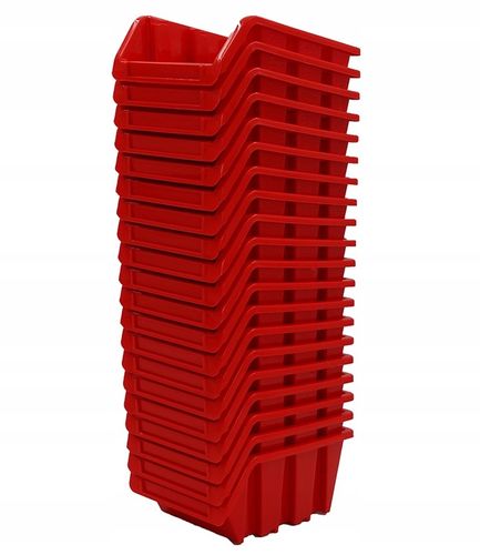 Pudełka warsztatowe kuweta czerwone 155x100x70 mm POJEMNIKI KUWETY 20 SZT na Arena.pl