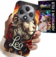 ETUI DO OPPO RENO12 F / 12FS 5G - LEW, ZNAK ZODIAKU ASTRONOMIA + SZKŁO