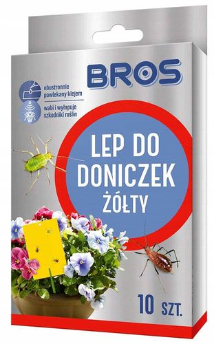 BROS - lep do doniczek żółty 10szt na Arena.pl