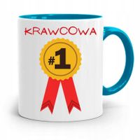 Kubek Błękitny Krawcowej Krawca Krawcowa Nr Jeden Z Nadrukiem Ze Zdjęciem