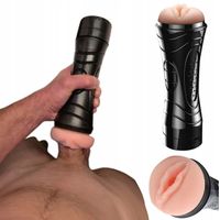 SZTUCZNA POCHWA 3D SSĄCY MASTURBATOR WIBRUJE