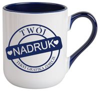 KUBEK Z WŁASNYM NADRUKIEM TWOJE ZDJĘCIE GRAFIKA TEKST LOGO REKLAMA PREZENT