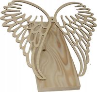 Drewniana baza pod stroik Skrzydła Anioł podkład pod stroik ozdoba