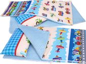 ŚPIWOREK przedszkolaka BOBO minky/bawełna Kolorowe pojazdy