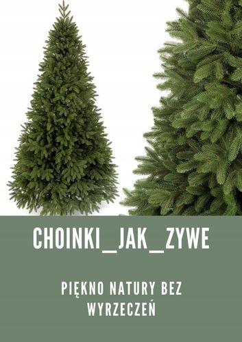 Choinka Ekskluzywna sztuczna Świerk 3D 100% PE 130 cm sylikonowa jak żywa na Arena.pl
