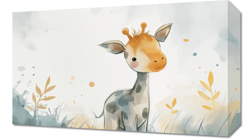 Obraz 50x30cm Mała Żyrafka zdjęcie 1