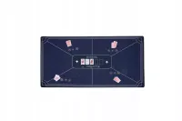 Sukno do Pokera Niebieskie , mata 118x59 cm - Poliester i Guma Poker