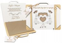 Kartka Na Ślub Walizka Na Pieniądze pamiątka ślubu wesele prezent grawer