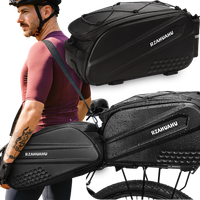 SAKWA TORBA ROWEROWA NA BAGAŻNIK WODOODPORNA RAMIĘ KUFER DUŻA POJEMNA 10L