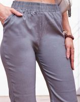 RURKI Damskie MEGA ELASTYCZNE Wysoki Stan streczowe szare 6XL/7XL