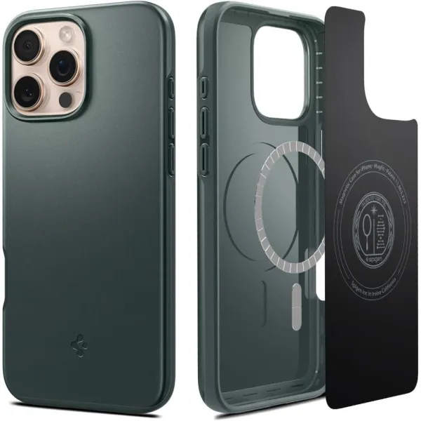 Etui Spigen Thin Fit MagSafe do na iPhone 16 Pro Max - zielone zdjęcie 1