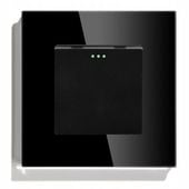 WŁĄCZNIK WYŁĄCZNIK ŚWIATŁA SZKLANY POJEDYNCZY PRZEŁĄCZNIK CZARNY