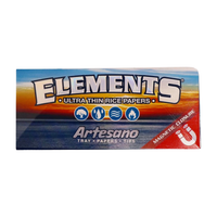 bibułki elements artesano king size slim + tipy + tacka