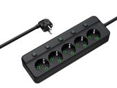 Przedłużacz sieciowy PS-580S 5-Gniazd 5m czarny 3x1mm