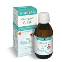 NORSAN OMEGA-3 FISK KIDS OLEJ DLA DZIECI POMARAŃCZOWY + WITAMINA E D 150 ml