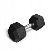 Hantla hex hantel żeliwny do ćwiczeń gumowany żeliwny 5kg Trex Sport