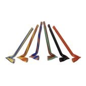 lufka szklana sodowa gięta - twist1 mix kolor - 9,5 cm