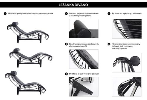 Leżanka divano  - skóra naturalna na Arena.pl