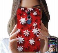 ETUI DO HUAWEI MATE 20 LITE - PŁATKI ŚNIEGU, ŚNIEG, GWIAZDKI, ŚWIĘTA