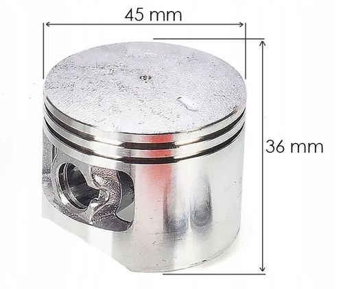 CYLINDER TŁOK DO PIŁY CHIŃSKIEJ 45 MM NAC CS TT STEEL 45CC 58CC 5200 HARDER na Arena.pl