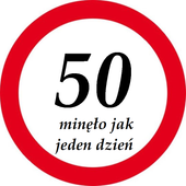 Opłatek na tort Znak Zakazu Urodziny 18 30 40 50 Okazjonalny