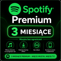 SPOTIFY PREMIUM | 3 MIESIĄCE | 90 DNI | INDYWIDUALNE KONTO PREMIUM
