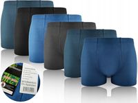 6x Bokserki Majtki BAMBUSOWE DUŻE LUŹNE 4XL XXXXL