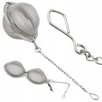 ZAPARZACZ DO HERBATY ZIÓŁ 5,5CM STAL NIERDZEWNA FILTR SITKO METALOWE