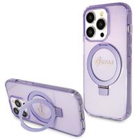 Guess GUHMP15XHRSGSU iPhone 15 Pro Max 6.7" fioletowy/purple hardcase Ring