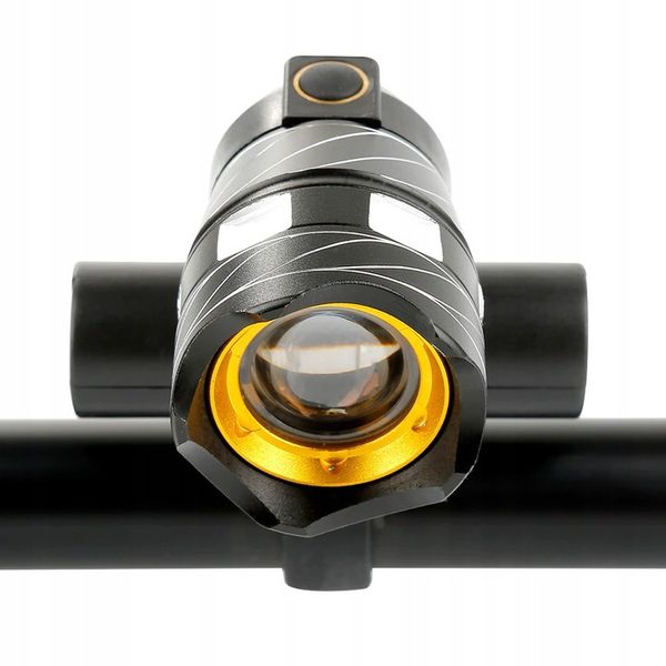 MOCNA LAMPKA ROWEROWA LED XML-T6 CREE USB ZOOM zdjęcie 9
