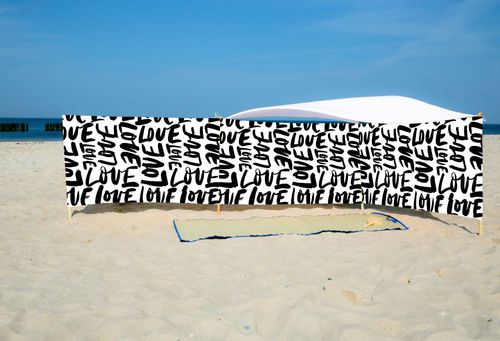 PARAWAN PLAŻOWY Napisy LOVE z indywidualnym napisem 5 PANELI 58.5 na Arena.pl