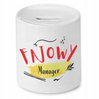 Dla Menadżer Menagera Skarbonka Na Prezent Z Nadrukiem Ze Zdjęciem