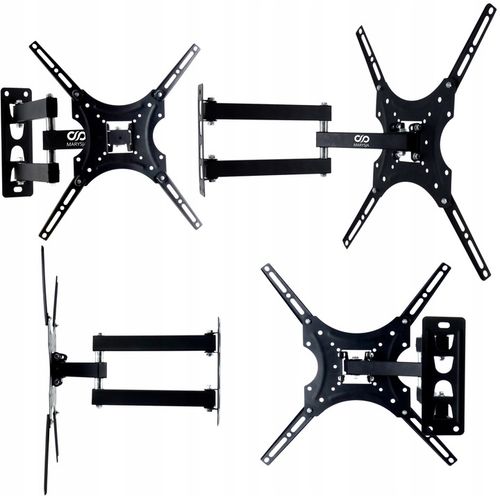 UCHWYT DO TELEWIZORA 32-55" WIESZAK UNIWERSALNY REGULOWANY DO KAMPERÓW na Arena.pl