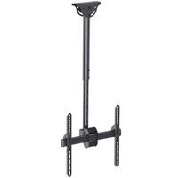 UCHWYT SUFITOWY TV LED/LCD 32-55 CALI 50KG REGULOWANY CZARNY TECHLY