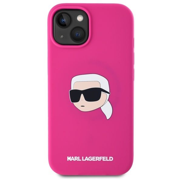 Etui Karl Lagerfeld do iPhone 15, Różowy, MagSafe zdjęcie 3