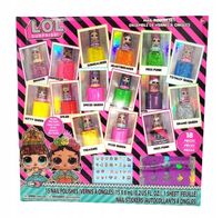 LOL SURPRISE! ZESTAW 15 LAKIERÓW DO MALOWANIA PAZNOKCI NA PREZENT + GRATIS