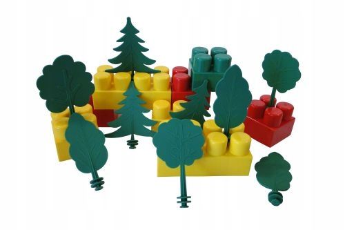 DUŻE Polskie KLOCKI konstrukcyjne dla dzieci od 2 lat HEMAR K3 ok.100 el na Arena.pl