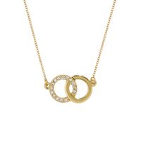 naszyjnik z pięknymi obrączkami z kolekcji classic (c15/rtm/14au)