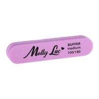 Polerka dwustronna Buffer mini prosta Medium 100/180 MollyLac 5 sztuk