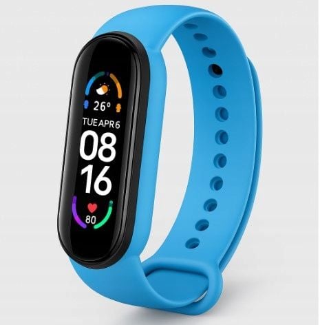 CZARNY SMART BAND 6 - PODGLĄD SMS, POŁĄCZENIA SMARTWATCH OPASKA na Arena.pl