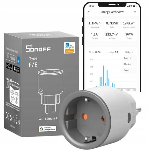 Sonoff S60 Inteligentne Gniazdko Watomierz Programator WiFi eWeLink S60TPF na Arena.pl