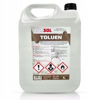 5L TOLUEN Rozpuszczalnik Odtłuszczacz Zmywacz Lakierów Farby Kleje